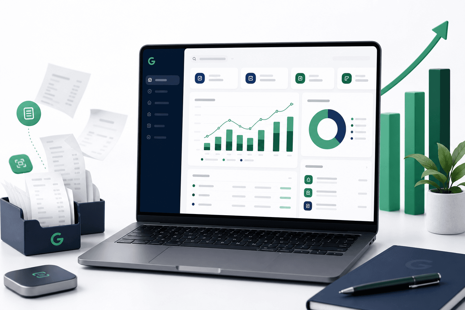 Gelir dashboard ekranı ve finans raporları